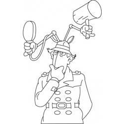 Coloriage et dessin Inspecteur Gadget à imprimer