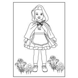 Coloriage et dessin Le Petit Chaperon rouge à imprimer