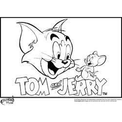 Coloriage et dessin Tom et Jerry à imprimer