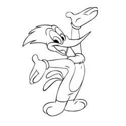Coloriage et dessin Woody Woodpecker à imprimer