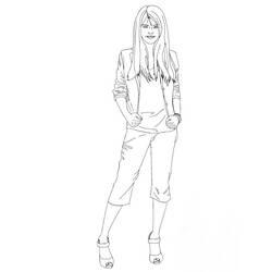 Coloriage et dessin Selena Gomez à imprimer