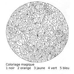 Coloriage et dessin Coloriage magique à imprimer