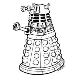 Coloriage et dessin Doctor Who à imprimer