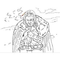 Coloriage et dessin Game of Thrones à imprimer