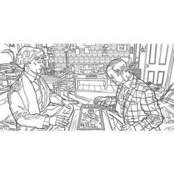 Coloriage et dessin Sherlock à imprimer
