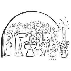 Coloriage et dessin Bapteme à imprimer